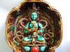 Tibetan Gau Pendant Box, Jeweled Chenrezig