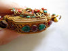 Tibetan Gau Pendant Box, Jeweled Chenrezig