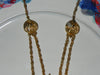 Vintage Necklace, 70s Goldtone Dangling Flower