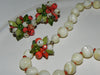 Vintage Set, Signed "Vendome" Fruit Salad Necklace & Earrings