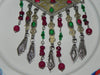 Egyptian Pendant w/ Ruby, Emerald & Glass