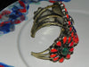 Tibetan Bracelet, Cuff w/ Emerald