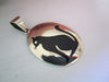 Handmade Oval Cat Pendant