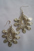 Naga India Earrings "Pinwheel" in Brass or Silver