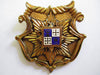 Vintage Pin, Heraldic Renaissance Revival Shield
