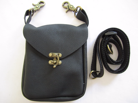 Black Pouch with Latch