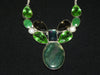 Silver Plate + Stone Necklace w/ Jasper, Pearl and Smokey Topaz