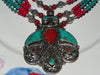 Tibetan Necklace w/ Coral & Turquoise