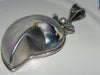 Estate Sterling Pendant w/ Huge Nautilus Shell, Pearl & Blue Topaz