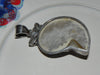 Estate Sterling Pendant w/ Huge Nautilus Shell, Pearl & Blue Topaz