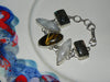 Silver Plate + Stone Bracelet w/ Tigers Eye, Moonstone & Labradorite