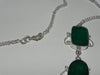 Stone + Sterling Necklace w/ Emerald