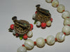 Vintage Set, Signed "Vendome" Fruit Salad Necklace & Earrings