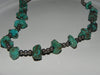 Estate Sterling Necklace,Southwest w/Turquoise Nuggets