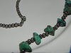 Estate Sterling Necklace,Southwest w/Turquoise Nuggets