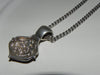 Estate Sterling Pendant, Floral Decorative Elegant