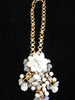 Vintage Necklace, Designer, Amazingly Beautiful Drippy Pearl + Iridescent Chip Beaded