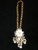 Vintage Necklace, Designer, Amazingly Beautiful Drippy Pearl + Iridescent Chip Beaded