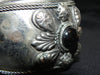 Nepal Bracelet Handmade Cuff with a Black Stone