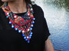 Turkish Bib Necklace w/ Coral & Lapis