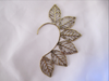 Cutout Leaf Ear Cuff  - Brass