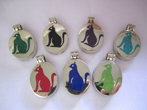Handmade Box Cat Pendant