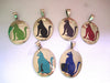 Handmade Oval Cat Pendant