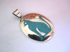 Handmade Oval Cat Pendant