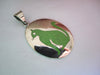 Handmade Oval Cat Pendant