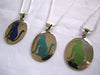 Handmade Oval Cat Pendant