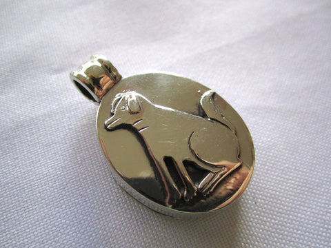 Handmade Box Dog Pendant