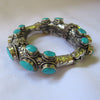 Tibetan Handmade Turquoise Multi-Stone Bracelet