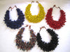 Nepal Handwoven Glass Bib Necklace