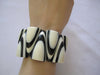 Nepal Bone Black + White Bracelets