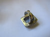 Silver Plated Large Stone Ring - Purple