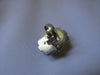 Silver Plated Large Stone Ring - White