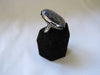 Silver Plated Large Stone Rings - Blue Oval