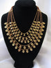 Naga India Necklace 5 Tier Multi Beaded Brass or Silver Coated