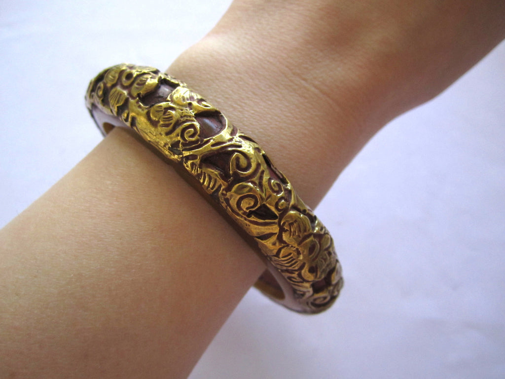 Tibetan copper beads bracelet – elleganceblaze
