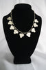 Naga India Necklace Single Clover Brass or Silver Bead w/ Black Glass Beads