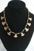 Naga India Necklace Single Anchor Brass or Silver Bead w/ Black Glass Beads