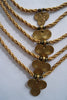 Naga India Necklace 5 Tier Waterfall Brass or Silver