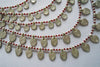Naga India Necklace 5 Tier Multi Beaded Brass or Silver Coated
