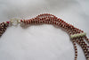 Naga India Necklace 5 Tier Multi Beaded Brass or Silver Coated