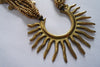 Naga India Necklace, "Tribal Starburst" Brass Handmade Beads