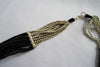 Naga India Necklace, "Elegant Tribal" Drapy Brass + Glass Beads- Many Colors!