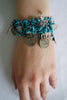 Naga India Bracelet "Tribal Vintage Coin" Many Different Stone Options