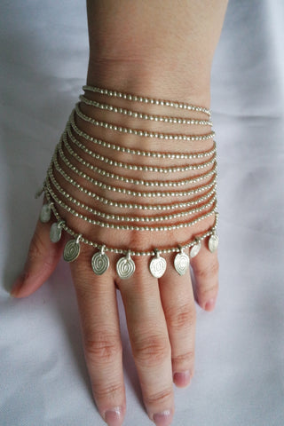 Naga India Bracelet Elegant Tribal Body Jewelry Bracelet Brass or Silver