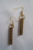 Naga India Earrings " Bar" Brass or Silvercoated