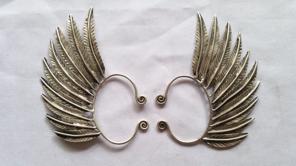 Silver Pair - Miao Feather Wing
